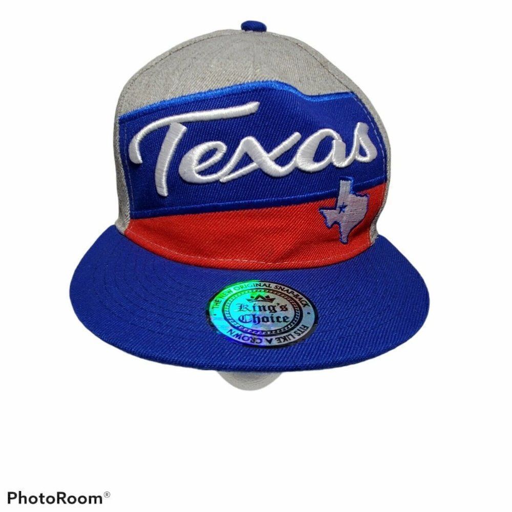 Malaki Texas Snapback Hat Flat Brim Kings Choice‎